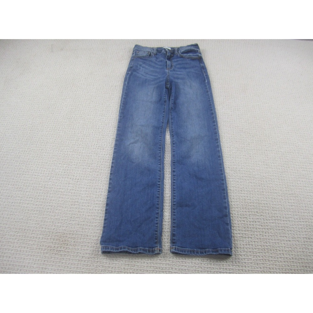 Sneak Peek Jeans Womens 5W/27 Blue Denim High Waist Wide Leg Loose‎ Thru Hip